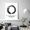EYCFSJ Buddha Zitate Kunstdruck Schwarz Weiß Modern Minimalistisch Poster Enso Kreis Leinwand Gemälde Zen Wandbild Home Room Decor 60x80CM Rahmenlos