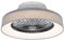 Qazqa emily - LED Ventilateur de plafond - 1 lumière - Ø 47 cm - Gris - Moderne - éclairage intérieur - Salon I Chambre I Cuisine I Salle à manger