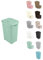 JARDIN202 - Pongotodo Diseño Rattan para Colada - Cesto Para la Ropa Sucia | 60 litros (Verde agua)