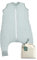 molis&co - Baby Schlafsack mit Füßen 2.5 TOG - Ganzjahres Schlafsack - Babyschlafsack mit Beinen - 100% Baumwolle (Oeko-TEX 100), Winterschlafsack Premium Qualität - Blue Surf (80 cm)