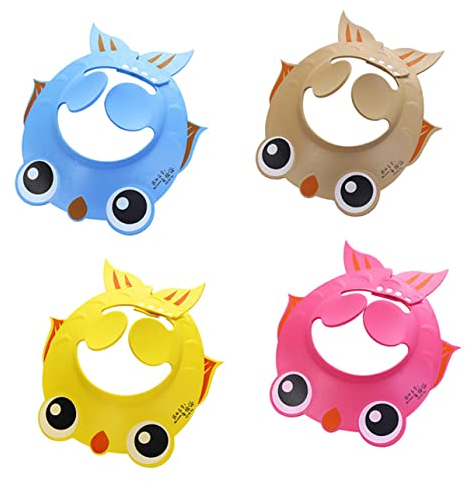 ibasenice Adjustable Shower Cap Bademütze Für Babys Baby-duschhaube Kind Shampoo Ein Bad Nehmen Goldfish Pattern Shower Cap