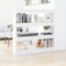 Higsose Bücherregal/Raumteiler HolzRegal Schmal Raumteiler Holz Standregal Holz Bookshelf Wohnzimmer Regal Standregal Bücherregal Vielseitige Regal Weiß 100x30x103 cm