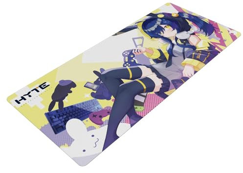 Tapis+de+souris+Hyte+Bunny+Splash+Deskpad+-+Taille+XL+%28Jaune%29