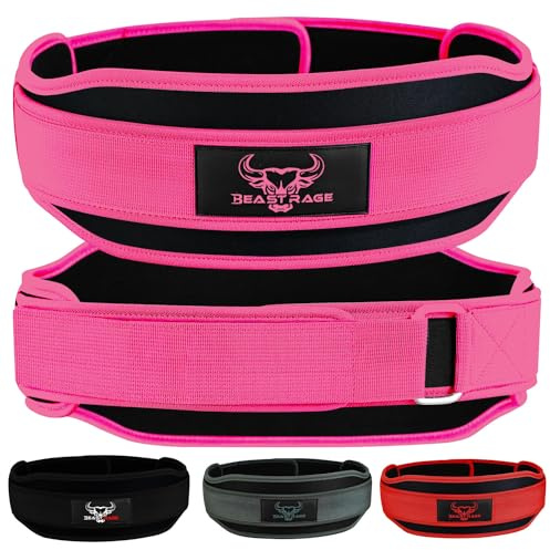 Ceinture d'haltérophilie double force 5.5 en néoprène rembourré pour le soutien du dos ceinture d'entraînement pour le bodybuilding, deadlifting, entraînement de fitness, hommes femmes soutien du tronc pour l'entraînement du bois