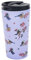 ECO CHIC Reusable Thermal Coffee Cup Stainless Steel Leakproof Insulated 330ml Travel Mug (Blue Tits Lilac)