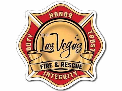 11cm Hochwertiger Auto-Aufkleber Sticker Decal Autoaufkleber Aufkleber-Folie Wetterfest Las Vegas Fire Rescue Department Dept. Feuerwehr F1457