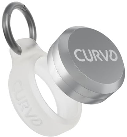 CURVD Premium Carrying Case - Durable Travel Keychain Container, Waterproof Holder for Earplugs, Pills, Coins Compatible with Loop, Eargasm & Vibes, Mini Purse Pill Box Container (Cloud)