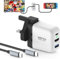 Switch Docking Station,for Nintendo Switch,Mini Portable TV Docking Station with 4K@60Hz HD/USB2.0/PD USB-C Fast Charging Ports, Full-Featured USB-C to USB-C Cable Included,36W/65W (UK-65W WHITE)