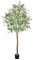 Leflos 210cm Oliviers artificiels denses, Arbres artificiels de Haut avec Pot, Plantes Tropicales en Soie Verte, Belles pour la Maison, Le Bureau et d'autres espaces intérieurs, 1pac