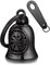 Bandmax Clochette Porte Clé Boussole Viking, Guardian Bell Moto Noir, Cloche Moto Femme Porte Bonheur Biker