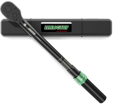 LLAVETOR Clé Dynamométrique 1/2, 20-220 Nm,Double Réglage De Direction,8 Pièces Cle Dynamometrique,pour voiture,Précision±3% Réglable à 72 Dents,Clef a Cliquet