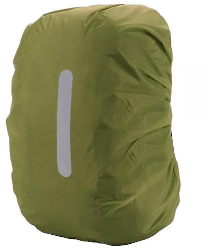 PINEPAN Regenschutz für Rucksäcke mit reflektierenden Streifen, 15L-100L, wasserdichter Rucksack-Regenschutz, Schultasche für Wandern, Camping, Reisen, Radfahren