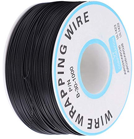 Isolierter Kupferdraht, Silber-Lötdraht, Kupfer, Einadrig, Leitungswickeldraht, Leiterplatte, Fliegender Draht, Elektronisches Verbindungskabel (BLACK)