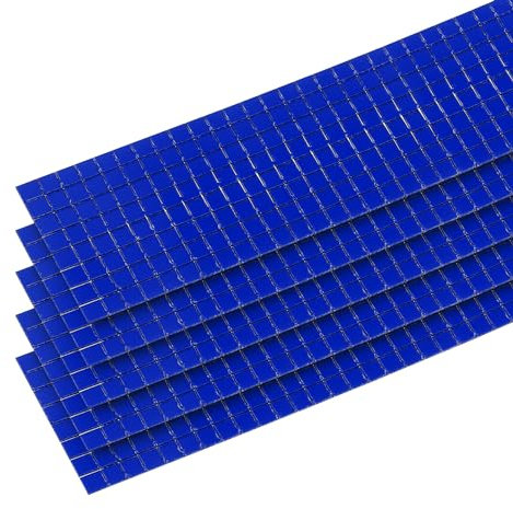 sourcing map 7320 Pcs 5 x 5mm Disco Ball Tiles, Mirror Blue Self-Adhesive Glass Mirror Mosaic Tiles for DIY Craft Decoration, Mini Tiles Stickers