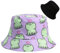 LANLYLGQ Fischerhut Beidseitig Tragen Unisex Herren Damen Sonnenhut UV Schutz Sommerhut Bucket Hat (Baumwolle, Frosch-Lila)