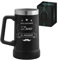 Maverton Boccale da birra per camping in acciaio inox - Tazza termica personalizzata 700ml - Bicchiere termico nero - Tazza personalizzata - Regalo uomo - Regalo papa compleanno - Idee regalo papà