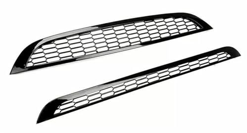 DZSYANJIASM Front Nieren Kühlergrill Für Mini Für Cooper Für R50 R52 2 Stück Vordere Obere Und Untere Grills Wabengitter-Kühlergrill-Schutzverkleidung Vorderen Grill