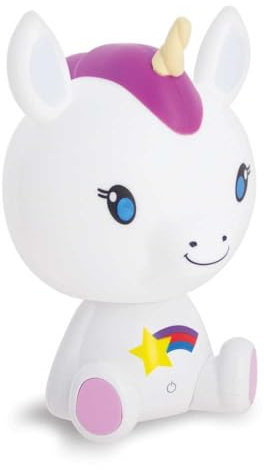 Xanlite, Veilleuse Licorne LED, intensité variable, USB rechargeable, RVB et Blanc chaud