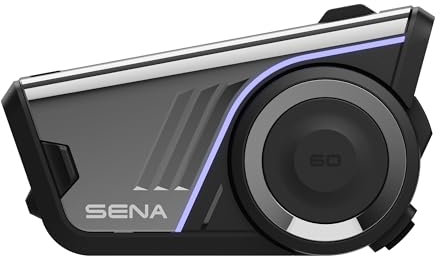 Sena 60S Motorrad-Kommunikations-Bluetooth-Headset mit mit Wave, Mesh und Bluetooth-Intercom-System, Sound von Harman Kardon 2. Generation