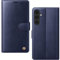 AIMOYU for Samsung Galaxy A36 5G Case, Flip Wallet Leather Phone Case with [4 Card Slots] [Kickstand] [RFID Blocking] Magnetic Protective Shockproof Cover for Samsung A36 Phone Case - Blue