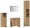 vidaXL 4-TLG. Badmöbel-Set Artisan-Eiche Holzwerkstoff, Badmöbelset, Badezimmerschrank, Unterschrank Bad, Badmöbel, Unterschrank Badezimmer