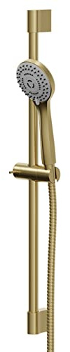 Wholesale Domestic Colore Round Brushed Brass Shower Slide Rail Kit