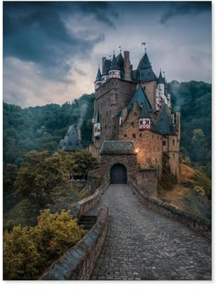 Puzzle 1000 Stück,Deutschland-Burg Eltz,Für Papier Erwachsene Spielzeug Dekompression Spiel(50x70cm)-A16