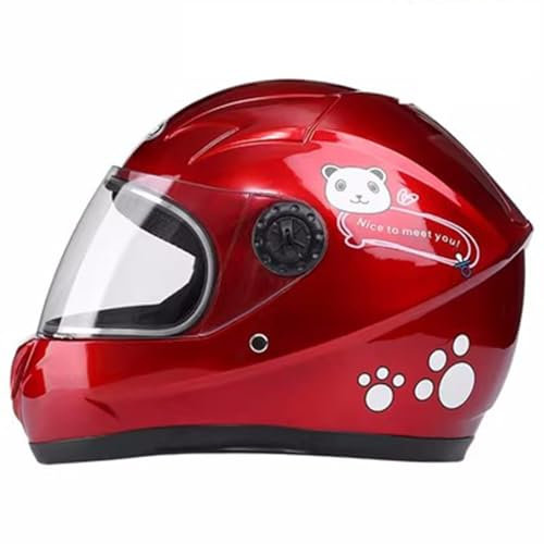 Casco Da Motocross, Motociclista Per Bambini, Ragazzi E Ragazze, Mezzo Casco In Stile Cartone Animato, Sport All'aria Aperta, Visiera Parasole Per Bambini Di 8 Anni 4,One Size