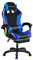 yatuiex Chaise Gaming Massante, Fauteuil Gaming avec Repose-Pieds, Chaise Gamer Hauteur Réglable, Fauteuil Gamer avec Lumières LED RVB et Haut-Parleurs Bluetooth (Bleu)