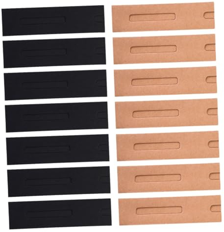 TOPPERFUN 30 Stück Teiliges Kraftpapier Stifttaschen mit Einzelfächern und Robust als Geschenkverpackung für Stifte Kugelschreiber und Schreibwaren Zufällige Designs in Schwarz und