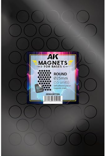 AK Magnets for Bases AKMAGNET006 Round 25 (55pcs)