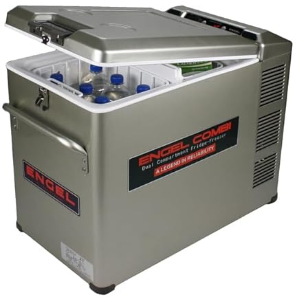Engel Kühlbox MD45F-CD-P, 40 l, Grau, Stahl, 64,4x64,7x50,8 cm, 24 kg, Tiefkühlfach, DC-Kabel