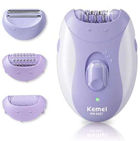 KEMEI 6037 Epilators Hair Removal for Women 4 in 1 Cordless Electric Shaver