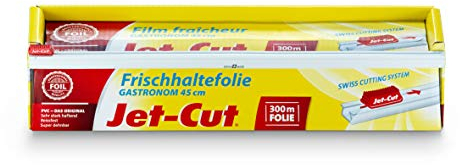 Film de plástico para cortar Jet-Cut, hostelería 45cm x 300m, PVC transparente