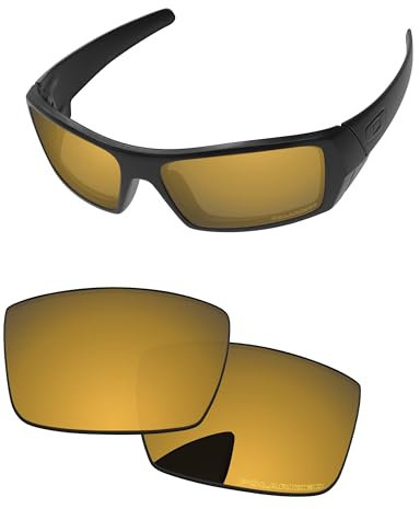 PapaViva Verres de rechange pour lunettes de soleil Oakley Gascan OO9014 Bronze Doré – Polarisés, Bronze doré, Gascan