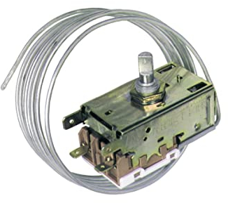 Ranco K59-P6073 Thermostat de refroidissement pour réfrigérateurs commerciaux Ranco K59-P6073 1200 mm Tube capillaire 2 x 4,8 mm Compatible avec Liebherr 6151099 ou 6151995