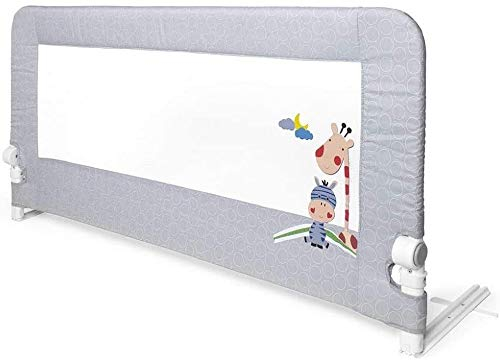 Interbaby Barrera Seguridad Niños Cama Abatible 150 cm | Niños Entre 18 Meses y 5 Años | Barandilla Cama Niño de Fácil Instalación, Seguridad, Compatible con Camas Nido | Jirafa