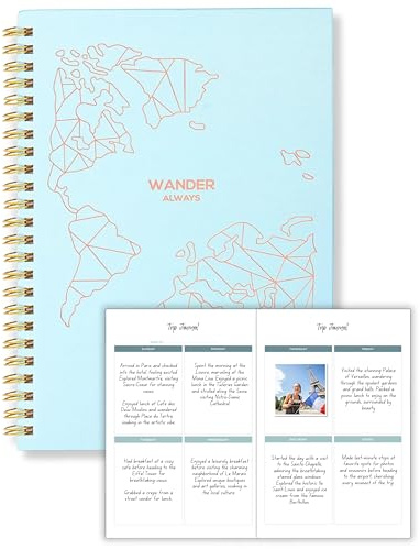 Lamare Travel Journal for Women – Travel Notebook, Adventure Journal & Vacation Planner – Great Traveler Gifts for Women & Couples