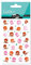 Maildor CY107C - Packung mit 1 Bogen 3D-Aufklebern Cooky, 7,5 x 12 cm, 42 Stickers, 1 Pack, Kraken