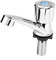 Grifo de agua de plástico Solo lavabo de grifo frío Boquilla de galvanoplastia Accesorios del fregadero Cromo Baño Cocina(Louver)