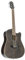 Red Hill DCE-48 Westerngitarre, Akustik-Gitarre mit Tonabnehmer, elektroakustische Gitarre, Dreadnought mit Cutaway und Fichtendecke in matt schwarz