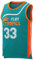 Afuby Flint Tropics Jersey Moon #33 Basketball Trikots, 90er Jahre Hip Hop Jersey S-XXXL - Grün - Klein