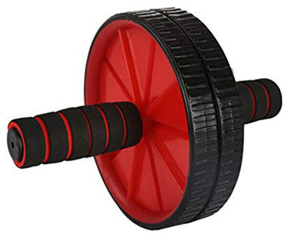 zj01123 Bauchtrainer mit extra dicker Kniepolster-Matte, für Zuhause, Krafttraining, Fitness, Workout, Trainingsgerät (rot)