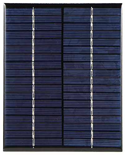 Jenngaoo Mini Solarmodule, 2W 18V Solarzellen Panels Tragbares Solarpanelmodul Polysilicium Solar Epoxidzellen Ladegerät zum Laden elektronischer Geräte - 136x110 mm