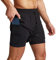 Danfiki Herren Sport Shorts Kurze Hose Schnell Trocknend Sporthose Leicht mit Reißverschlusstasche Laufshorts mit Taschen Hosen Fitness Laufhose