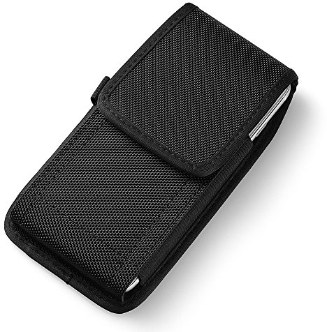 Universal Nylon Mobile Phone Holster Belt Clip Case Holder Pouch for iPhone 16 Pro Max 15 Pro Max Google Pixel 8 Pro Samsung Galaxy S25 Ultra A15 A16 A26 A35 A55 OnePlus 13 5G Moto G54 G85