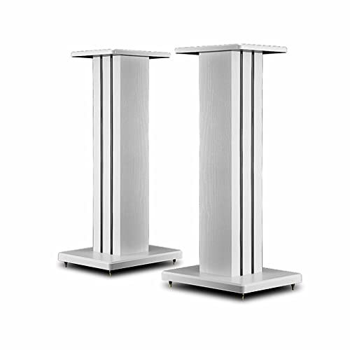 Feet Speaker Stands Floor Standing Surround Sound Speaker Stands Living Room Office Projector Stands High Load Bearing (Color : White, Size : 18 * 23 * 40cm)