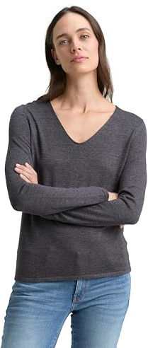 Tom Tailor Damen 1016190 Bluse mit Streifen & Brusttaschen (1er Pack)