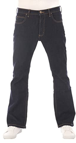 LEE Jeans Herren Stretch Bootcut Denver Jeanshose Hose Denim w44, Farbe: Rinse, Größe: 44W / 32L