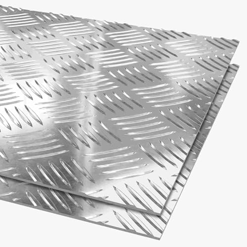 The Aluminium Shop Aluminium Treadplate 1.5mm Thick Sheet (750mm x 1000mm)